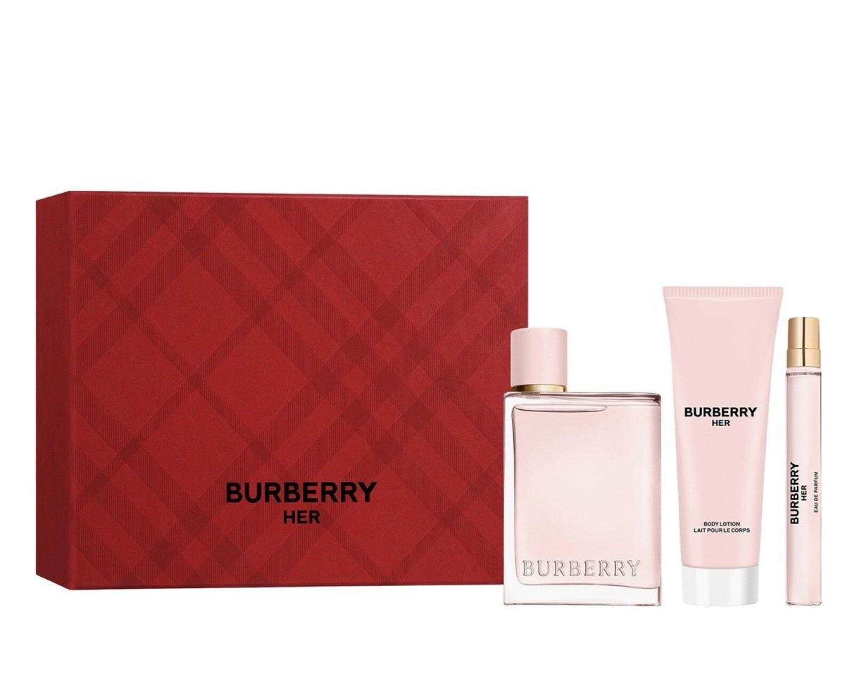 Her 3-Piece Gift Set with 3.3 oz Eau de Parfum, 2.5 oz. Body Lotion, and 0.33 oz. Eau de Parfum. Click to open in modal