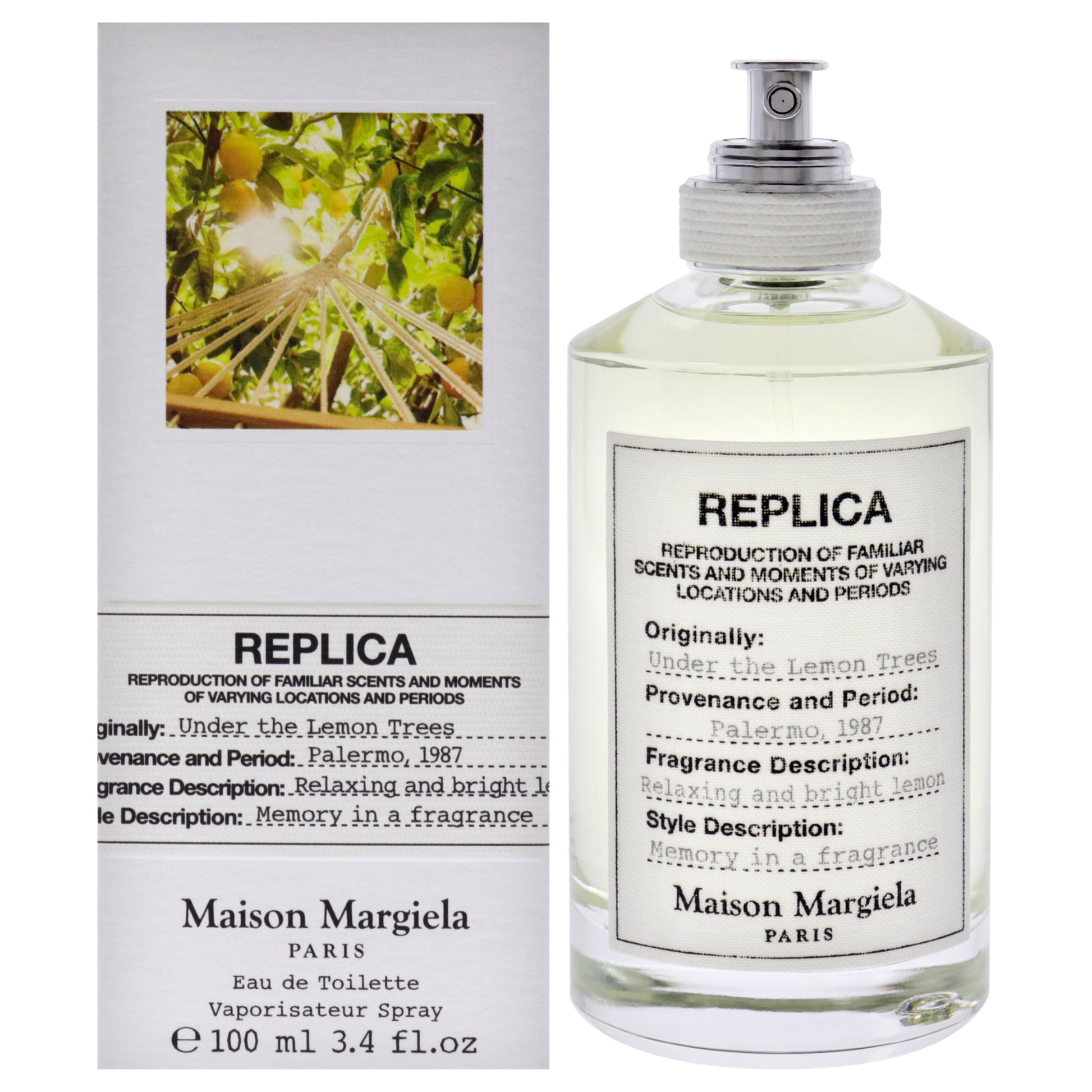 Replica Under the Lemon Trees Eau de Toilette 3.4 oz. Click to open in modal