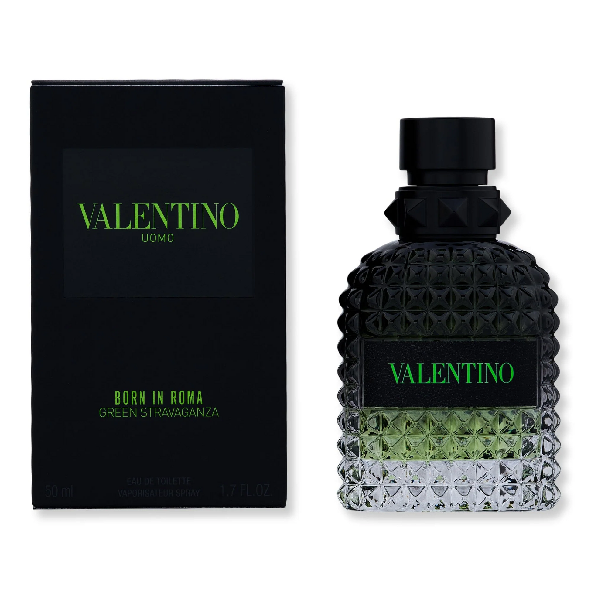 Uomo Born in Roma Green Stravaganza Eau de Toilette 1.7 oz. Click to open in modal