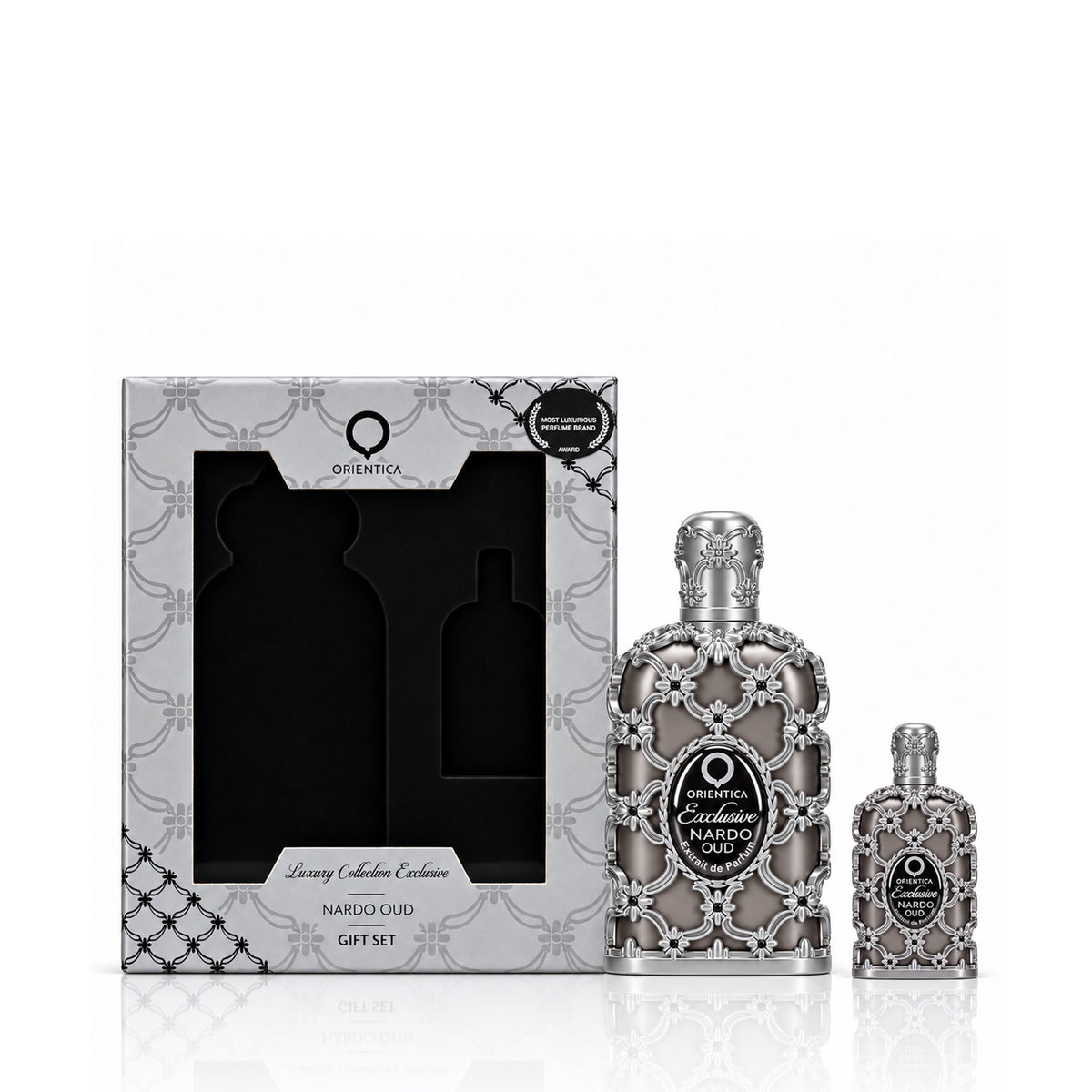 Nardo Oud 2-Piece Set with Extrait de Parfum 1.0 oz. and Extrait de Parfum 0.25 oz. Click to open in modal