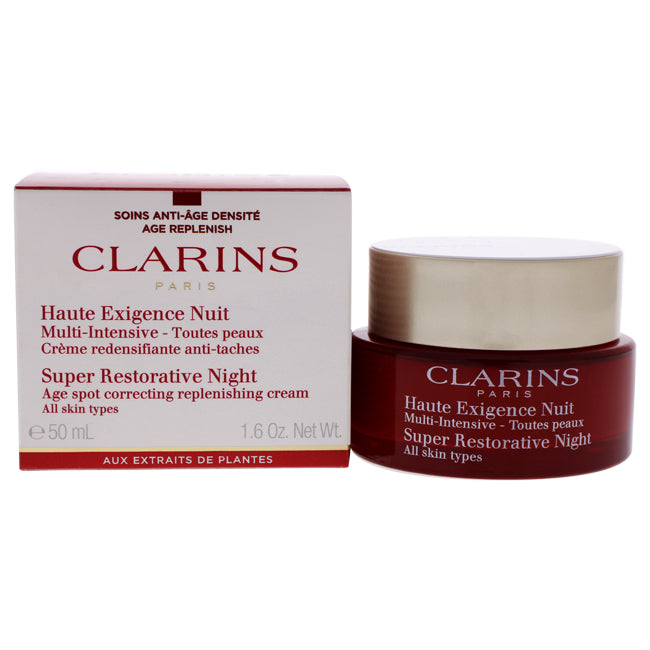 Super Restorative Night - All Skin Types by Clarins for Unisex - 1.6 oz Night Cream Click to open in modal