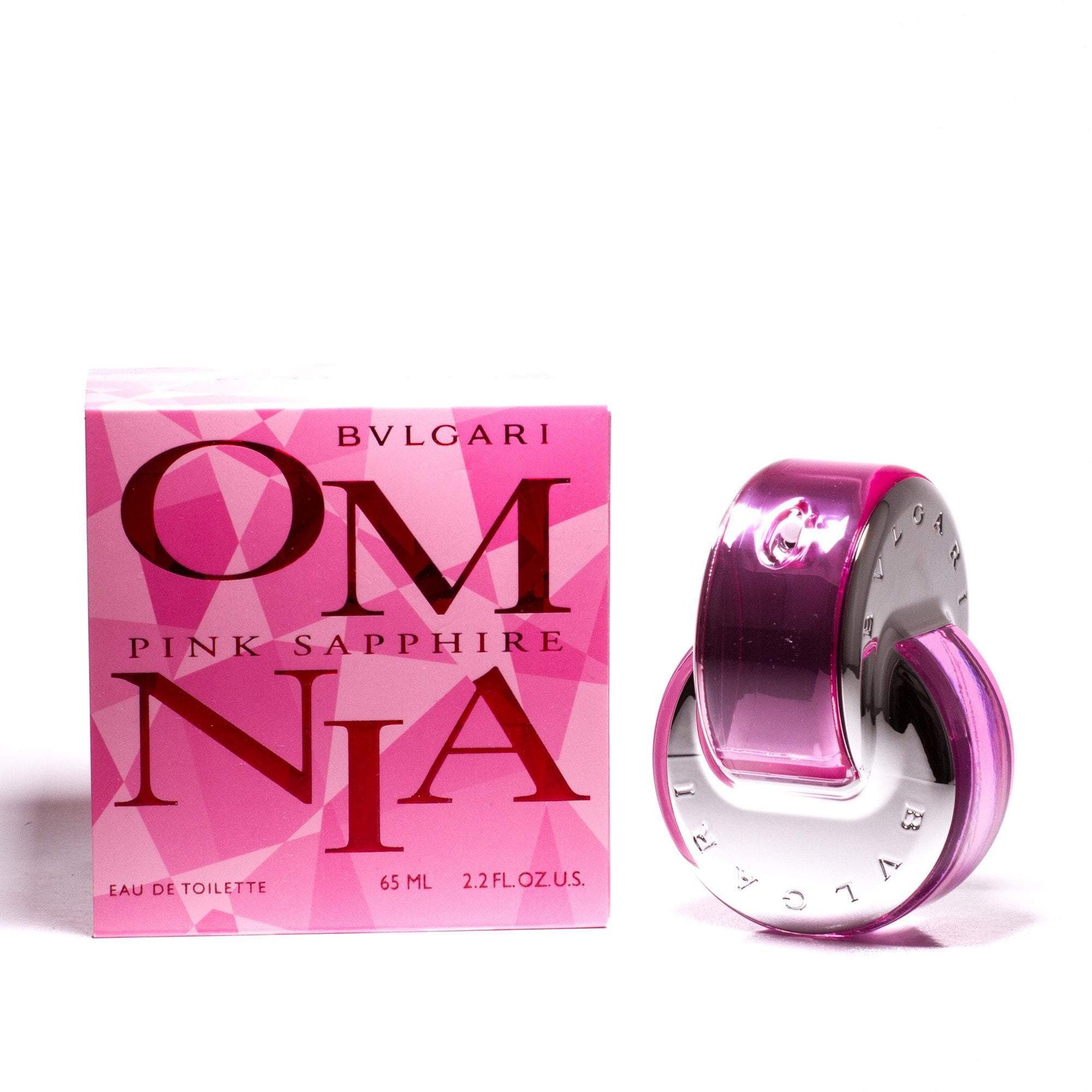 Omnia Pink Sapphire Eau de Toilette Spray for Women by Bvlgari 2.2 oz. Click to open in modal
