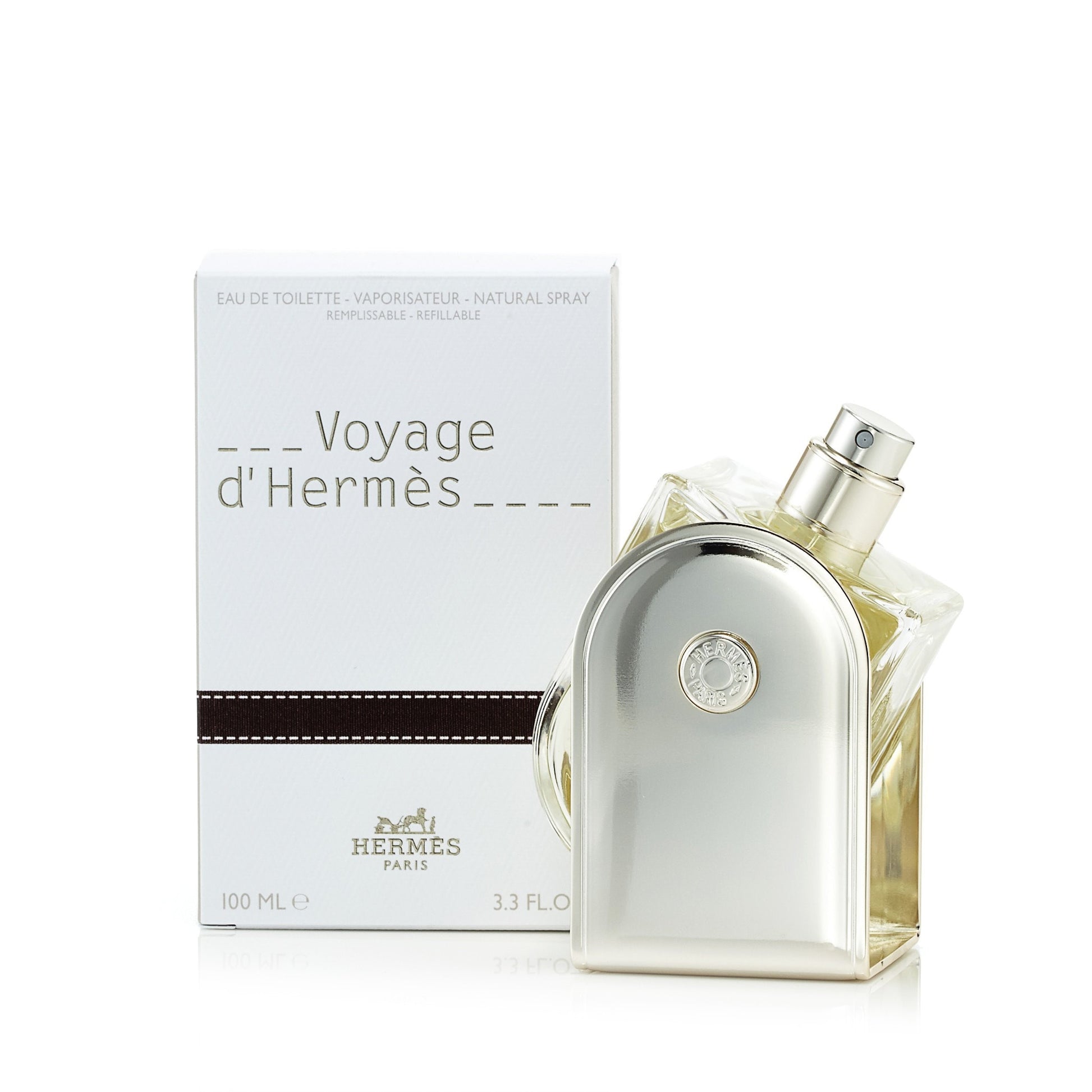 Voyage Eau de Toilette Refillable Spray for Men and Women by Hermes 3.3 oz. Click to open in modal