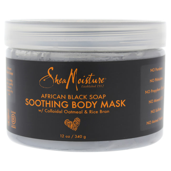 African Black Soap Soothing Body Mask by Shea Moisture for Unisex - 12 oz Mask Click to open in modal