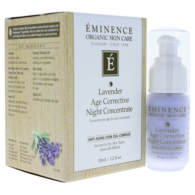 Lavender Age Corrective Night Concentrate by Eminence for Unisex - 1.2 oz Serum Click to open in modal