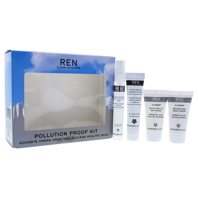 Pollution Proof Kit by REN for Unisex - 4 Pc Kit Click to open in modal