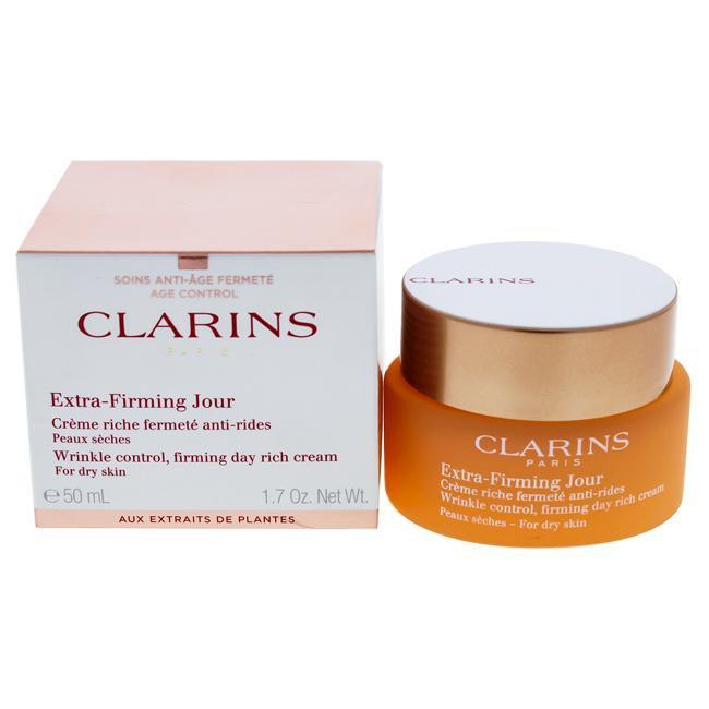 Extra-Firming Day Wrinkle Control Firming Rich Cream - Dry Skin by Clarins for Unisex - 1.7 oz Cream Click to open in modal