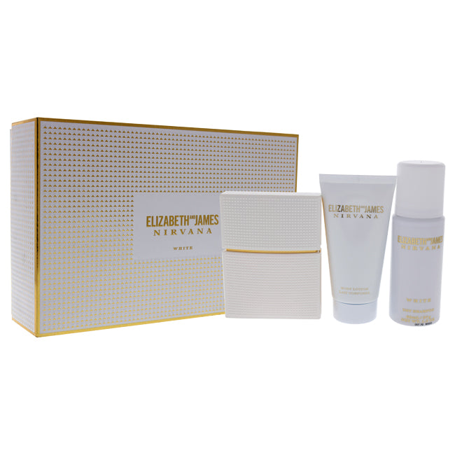 Nirvana White by Elizabeth and James for Women - 3 Pc Gift Set Click to open in modal
