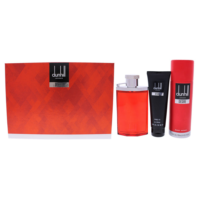 Desire Red London by Alfred Dunhill for Men - 3 Pc Gift Set Click to open in modal