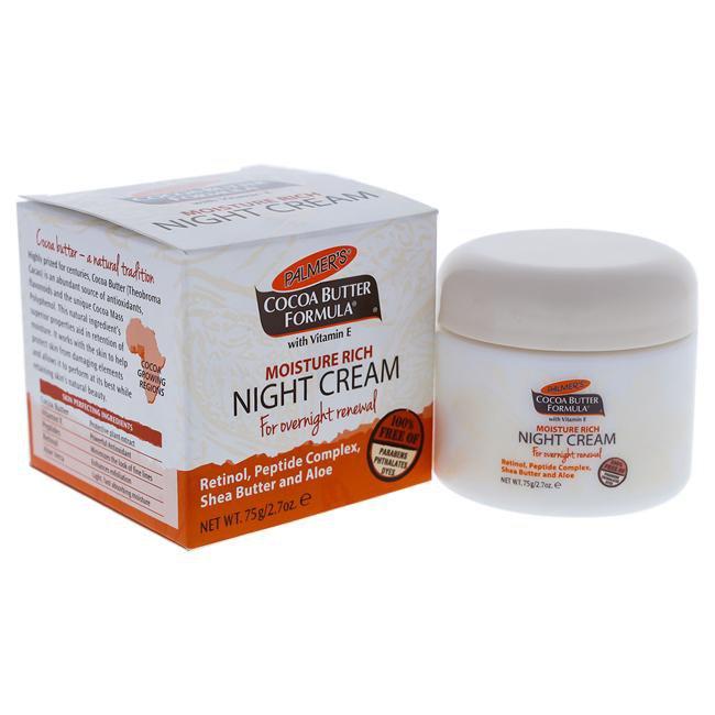 Cocoa Butter Moisture Rich Night Cream by Palmers for Unisex - 2.7 oz Cream Click to open in modal