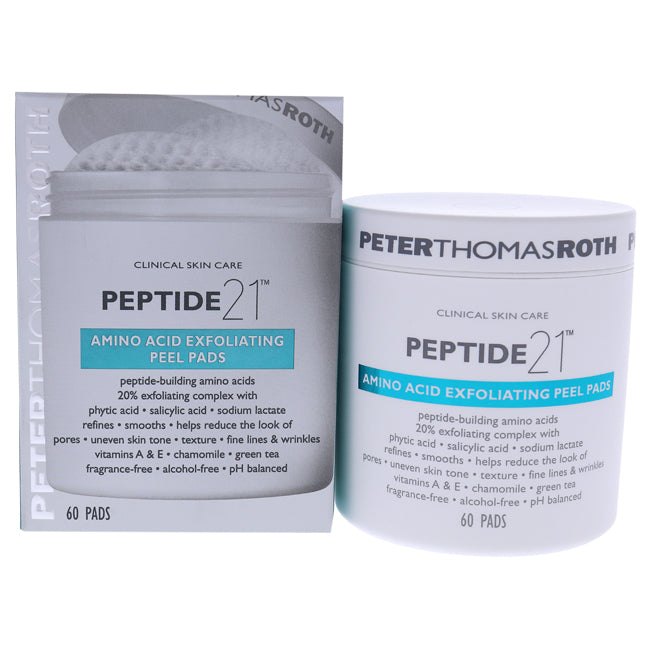 Peptide 21 Amino Acid Exfoliating Peel Pads by Peter Thomas Roth for Unisex - 60 Count Pads Click to open in modal