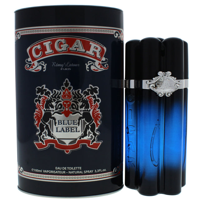 Cigar Blue Label by Remy Latour for Men -  Eau de Toilette Spray Click to open in modal