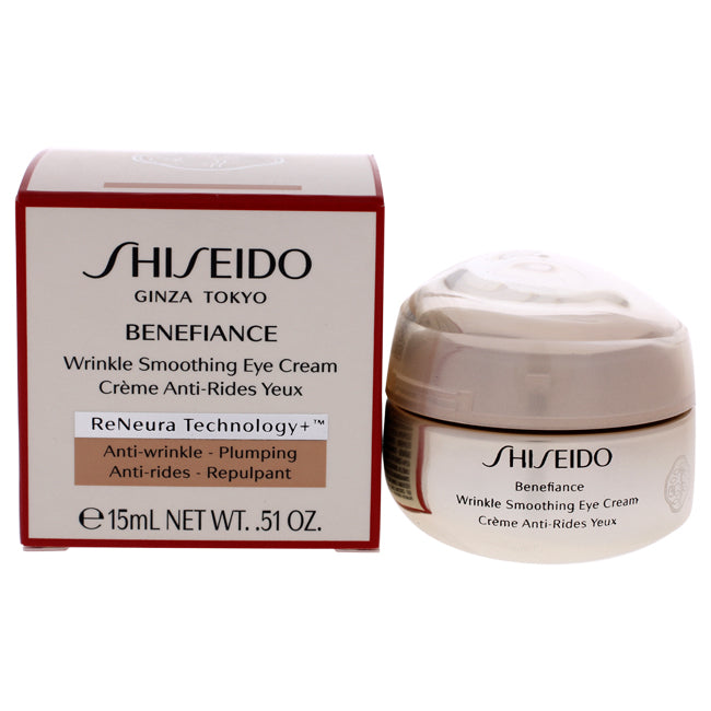 Benefiance Wrinkle Smoothing Eye Cream by Shiseido for Unisex - 0.51 oz Eye Cream Click to open in modal