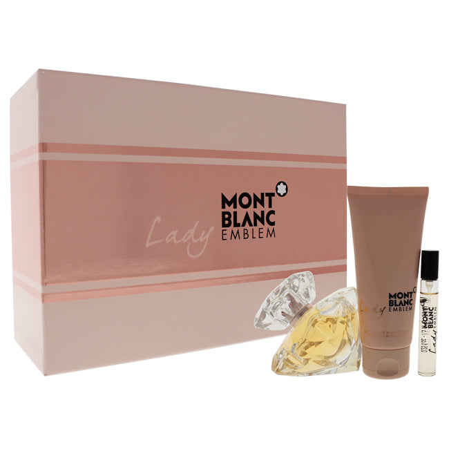 Mont Blanc Lady Emblem by Mont Blanc for Women - 3 Pc Gift Set Click to open in modal