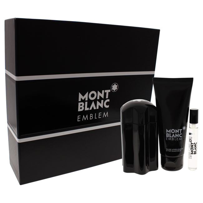 Mont Blanc Emblem by Mont Blanc for Men - 3 Pc Gift Set Click to open in modal