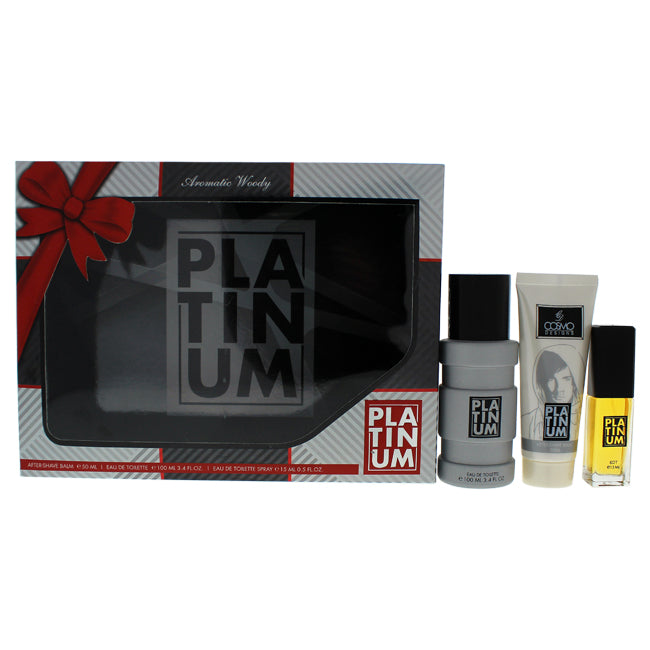 Platinum by Cosmo Designs for Men - 3 Pc Gift Set Click to open in modal