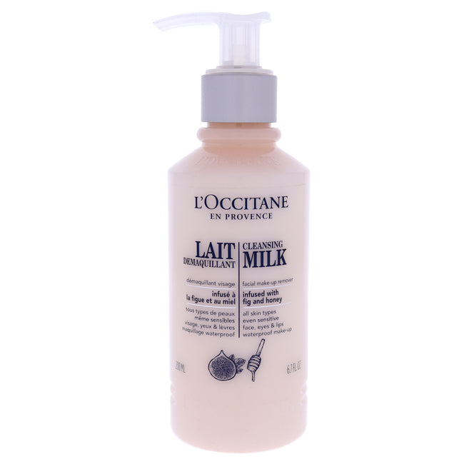 Cleansing Milk Facial Make-Up Remover by LOccitane for Unisex - 6.7 oz Cleanser Click to open in modal