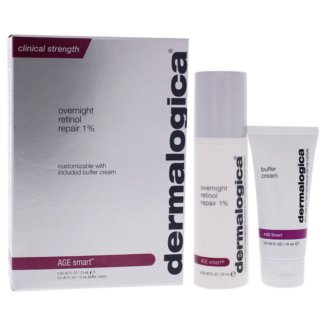 Overnight Retinol Repair Kit by Dermalogica for Unisex - 2 Pc 1oz Retinol Repair Cream, 0.5oz Buffer Cream Click to open in modal