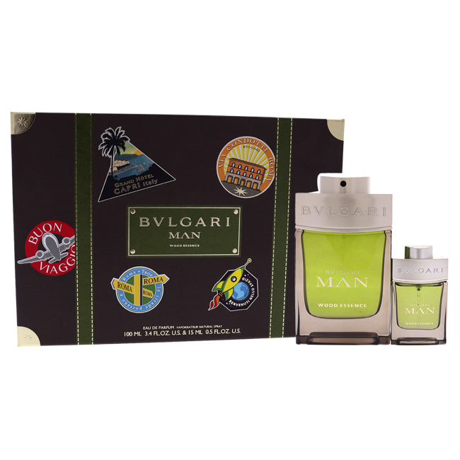 Bvlgari Man Wood Essence by Bvlgari for Men - 2 Pc Gift Set Click to open in modal