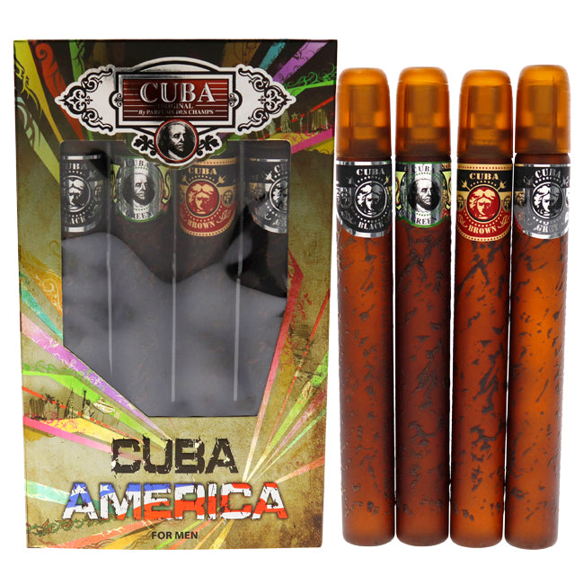 Cuba America by Cuba for Men - 4 Pc Gift Set Click to open in modal