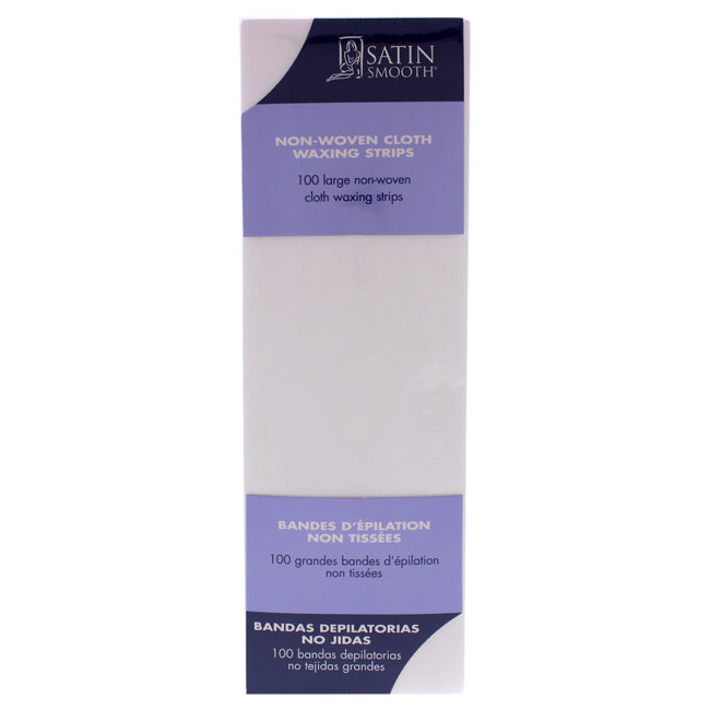 Non-woven Cloth Waxing Strips by Satin Smooth for Women - 100 Pack Strips Click to open in modal