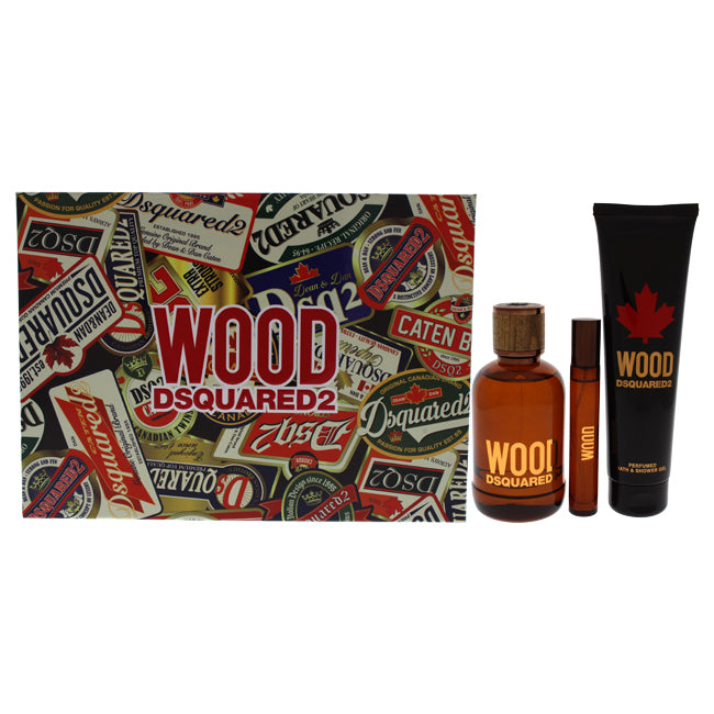 Wood by Dsquared2 for Men 3 Pc Gift Set Click to open in modal