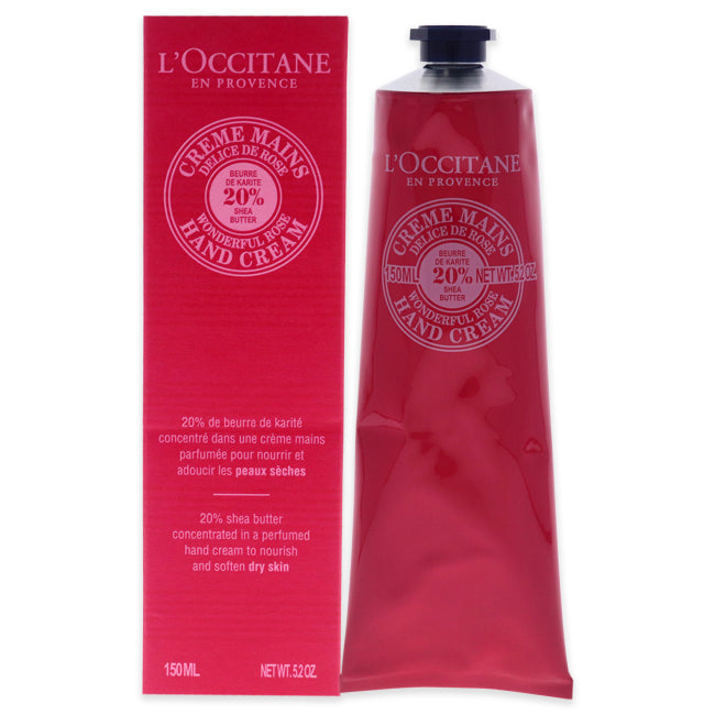 Shea Butter Delightful Rose Hand Cream by LOccitane for Unisex - 5.2 oz Cream Click to open in modal