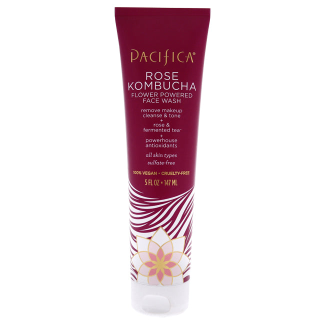 Rose Kombucha Flower Powered Face Wash by Pacifica for Unisex - 5 oz Cleanser Click to open in modal