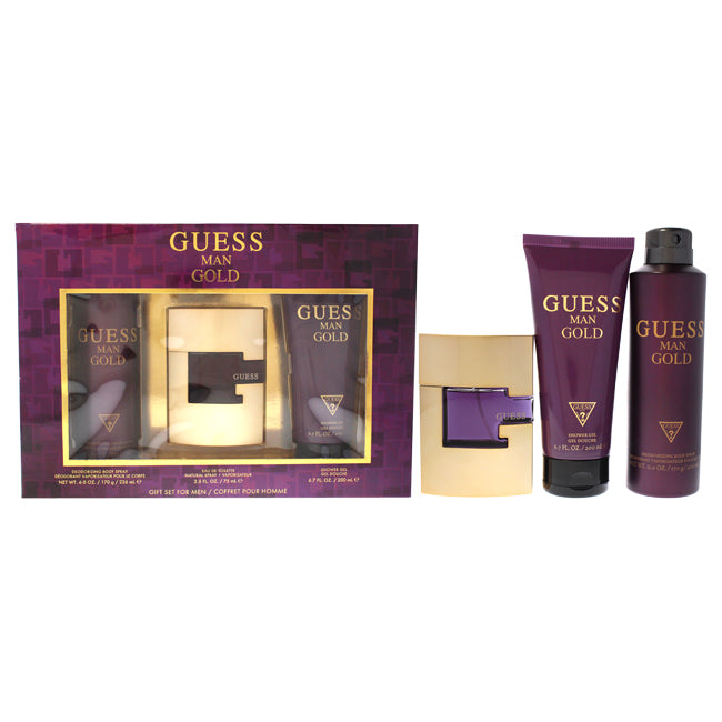 Guess Gold by Guess for Men - 3 Pc Gift Set Click to open in modal