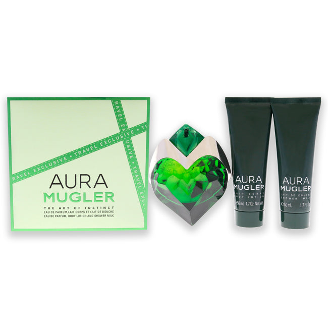 Aura Mugler by Thierry Mugler for Women - 3 Pc Gift Set  Click to open in modal
