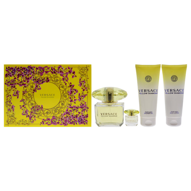 Versace Yellow Diamond by Versace for Women - 4 Pc Gift Set Click to open in modal