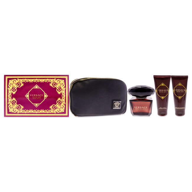 Versace Crystal Noir by Versace for Women - 4 Pc Gift Set  Click to open in modal