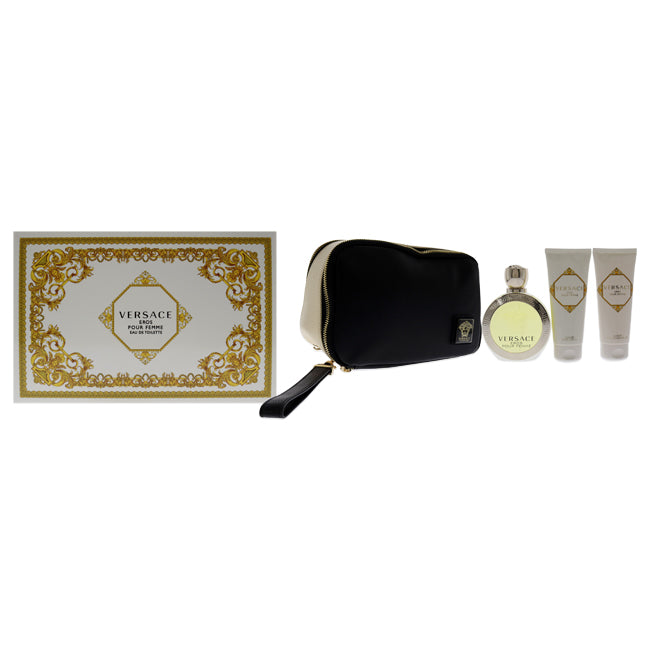 Versace Eros Pour Femme by Versace for Women - 4 Pc Gift Set  Click to open in modal