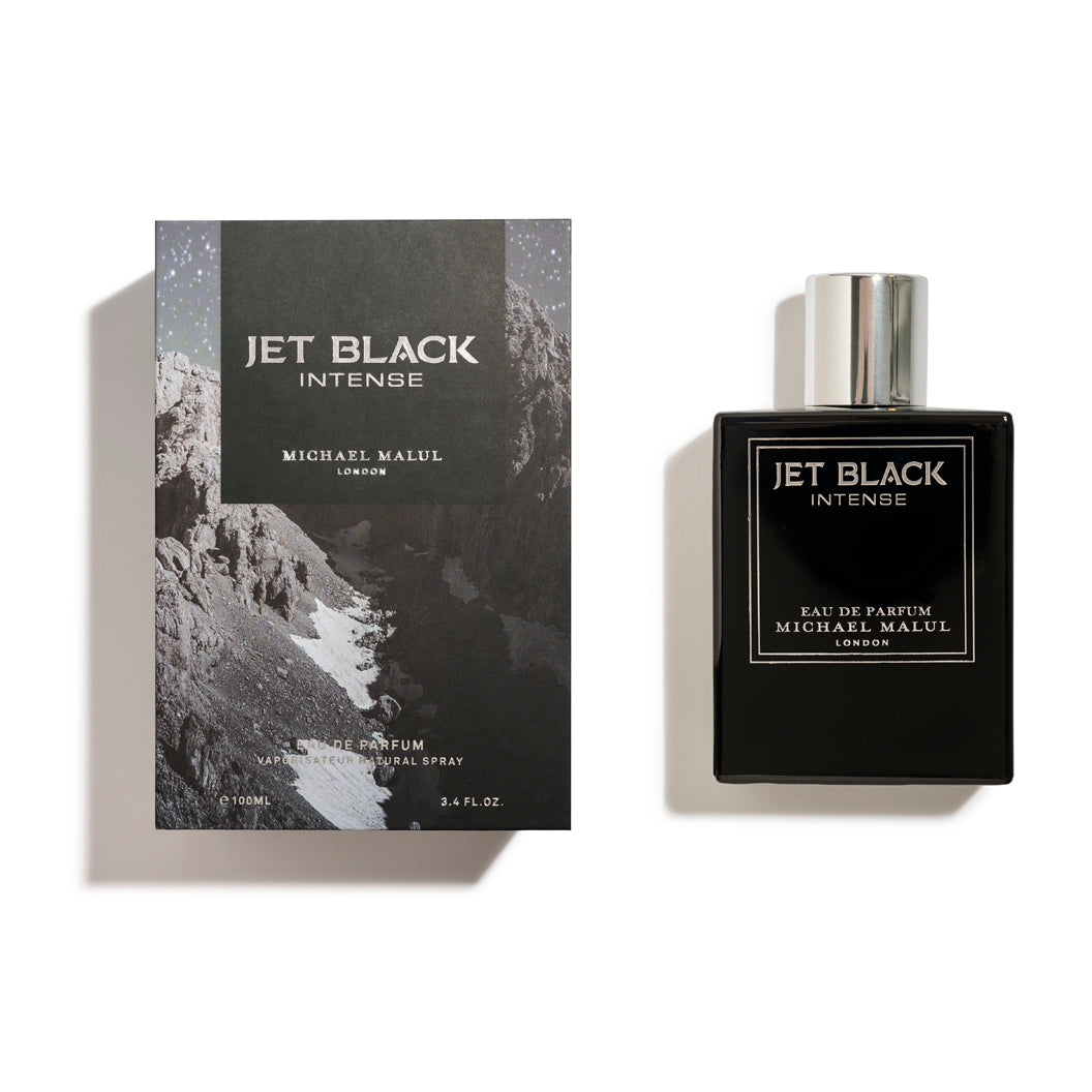 Jet Black Intense Eau De Parfum Spray For Men By Michael Malul 3.4 oz. Click to open in modal