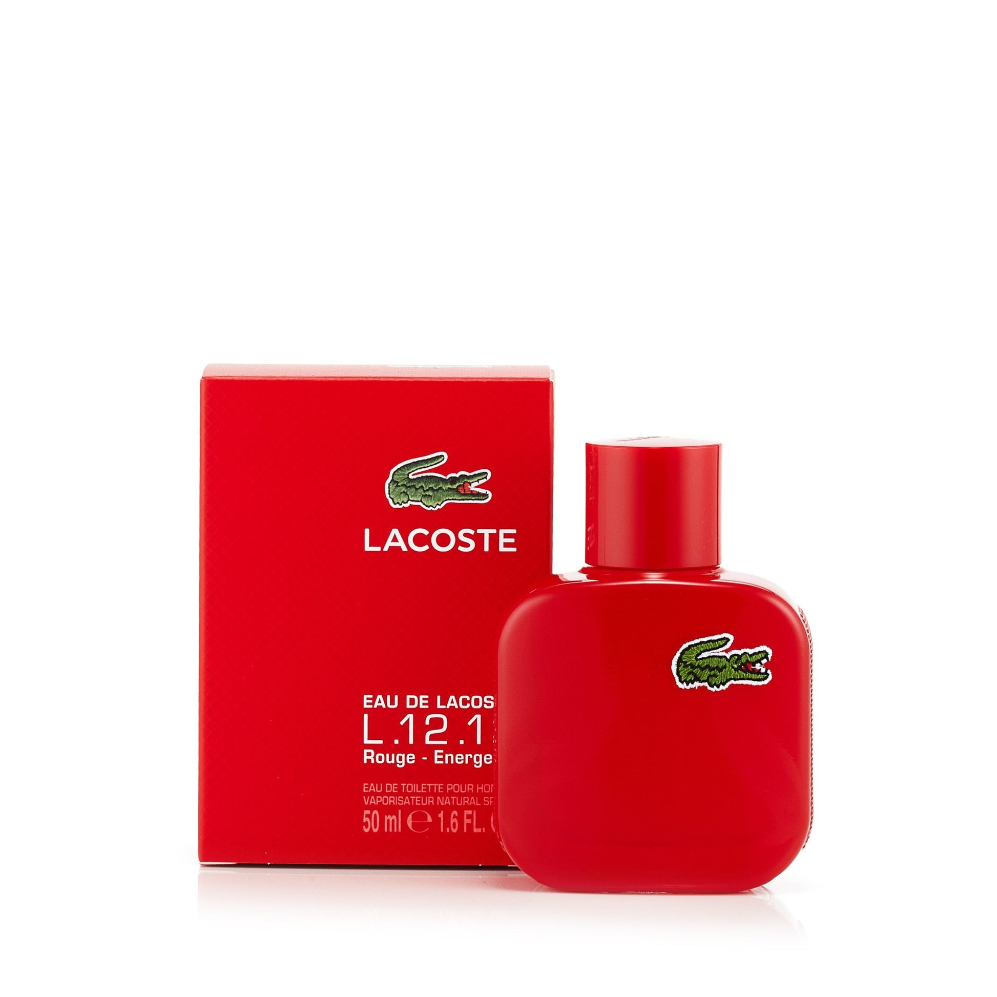 L.12.12 Rouge Eau de Toilette Spray for Men by Lacoste 1.6 oz. Click to open in modal