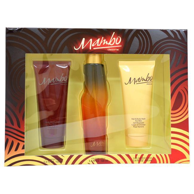 Mambo by Liz Claiborne for Men - 3 Pc Gift Set 3.4oz Cologne Spray, 3.4oz Body Moisturizer, 3.4oz Hair and Body Wash Click to open in modal