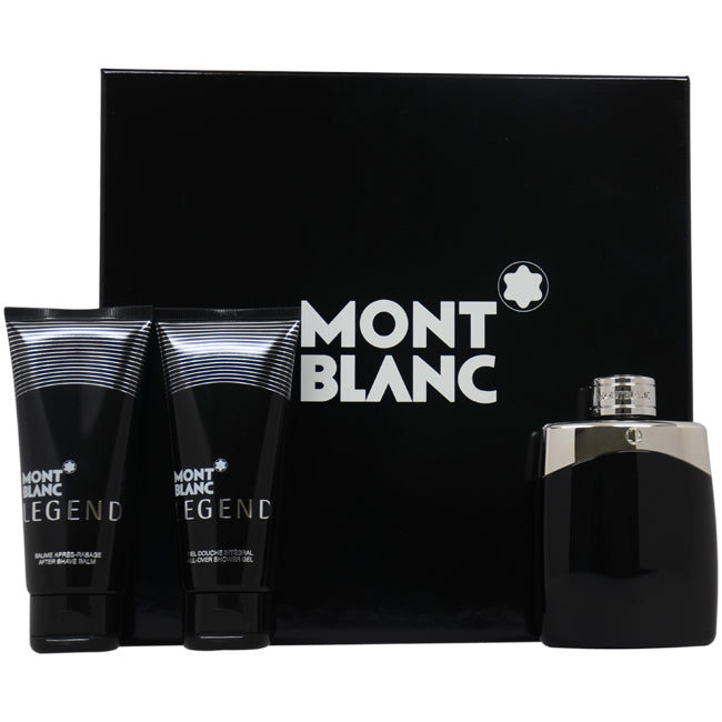 Mont Blanc Legend by Mont Blanc for Men - 3 Pc Gift Set Click to open in modal
