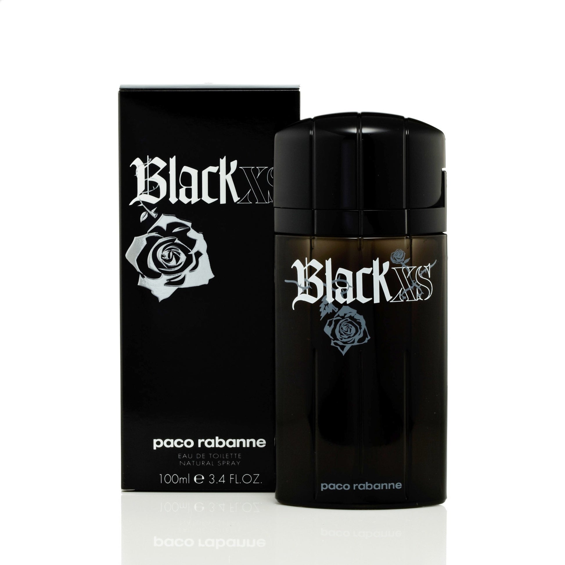 XS Black Eau de Toilette Spray for Men by Paco Rabanne 3.4 oz. Click to open in modal