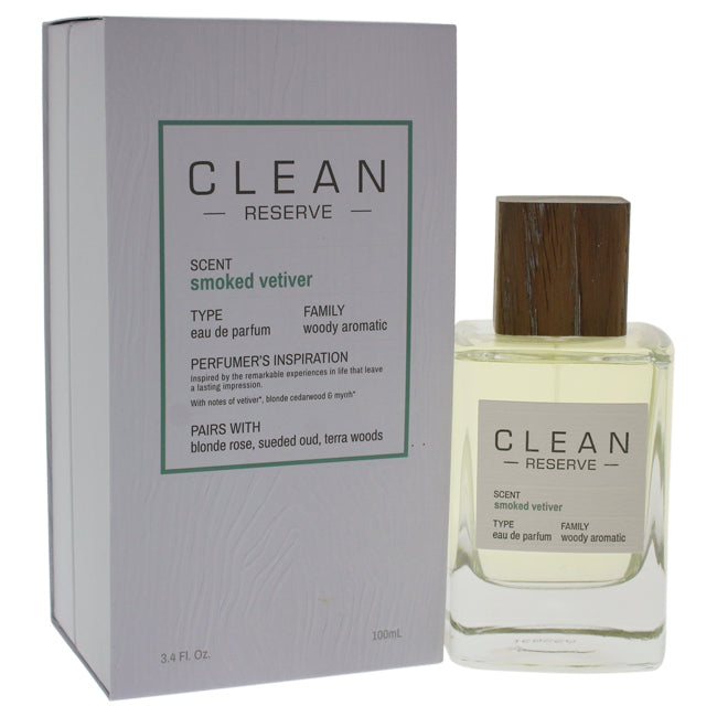Reserve Smoked Vetiver by Clean for Unisex -  Eau de Parfum Spray Click to open in modal