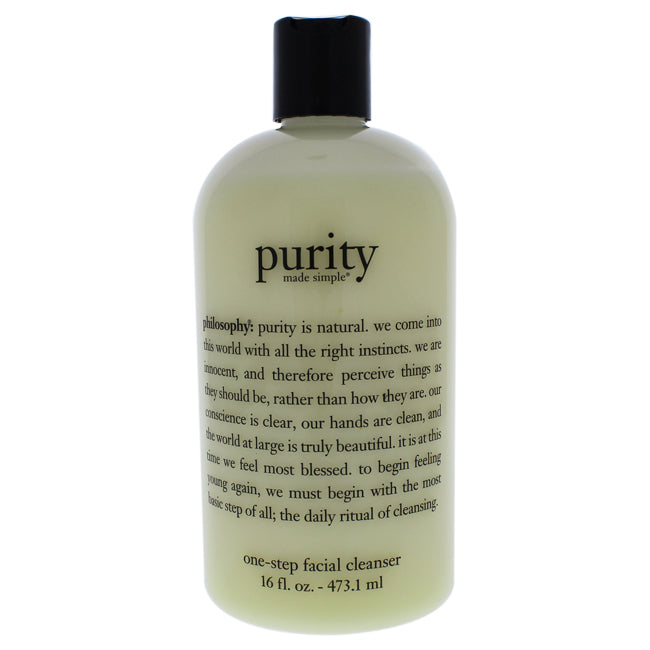 Purity Made Simple One Step Facial Cleanser by Philosophy for Unisex - 16 oz Cleanser Click to open in modal