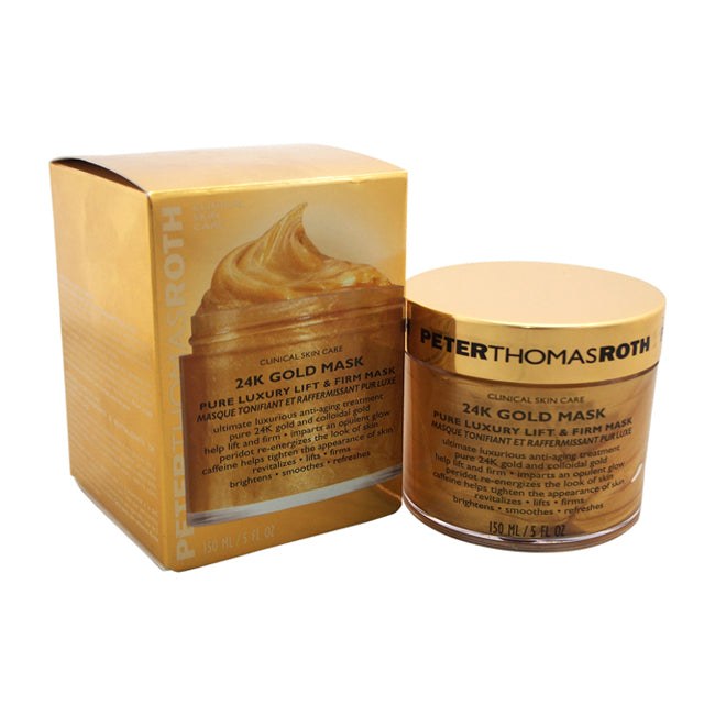 24K Gold Mask Pure Luxury Lift and Firm Mask by Peter Thomas Roth for Unisex - 5 oz Mask Click to open in modal
