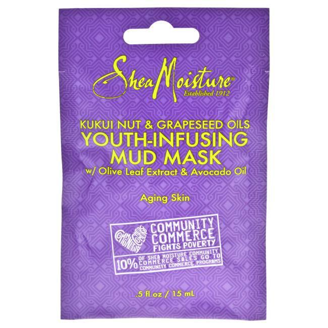 Kukui Nut and Grapeseed Oils Youth-Infusing Mud Mask by Shea Moisture for Unisex - 0.5 oz Mask Click to open in modal
