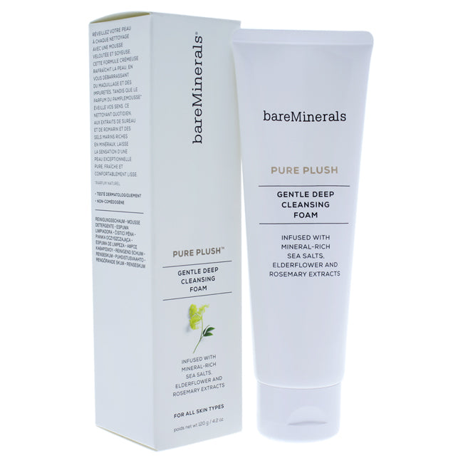 Pure Plush Gentle Deep Cleansing Foam by bareMinerals for Unisex - 4.2 oz Cleanser Click to open in modal