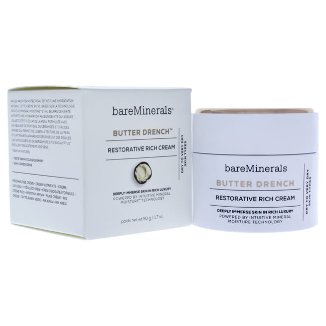 Butter Drench Restorative Rich Cream by bareMinerals for Unisex - 1.7 oz Cream Click to open in modal