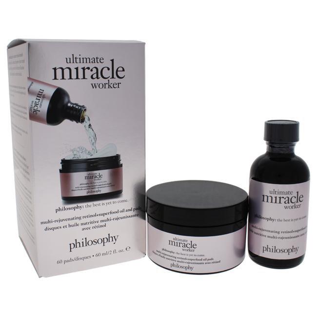 Ultimate Miracle Worker by Philosophy for Unisex - 2 Pc Set 2oz Multi-Rejuvenating Retinol and Superf Click to open in modal