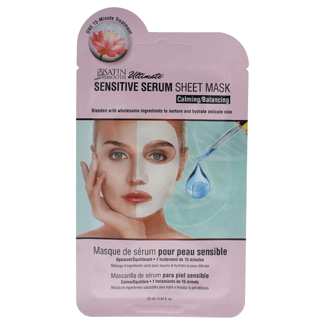 Sensitive Serum Sheet Mask by Satin Smooth for Unisex - 0.84 oz Mask Click to open in modal