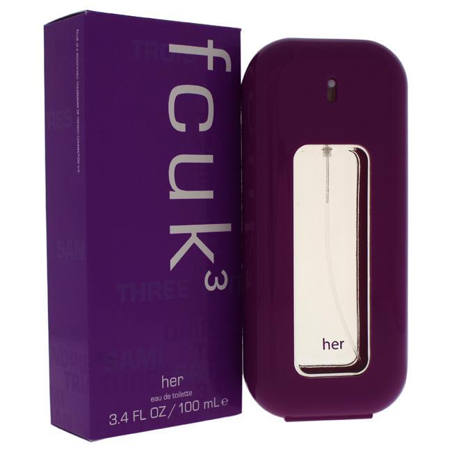 FCUK 3 BY FRENCH CONNECTION UK FOR WOMEN - Eau De Toilette SPRAY 3.4 oz. Click to open in modal