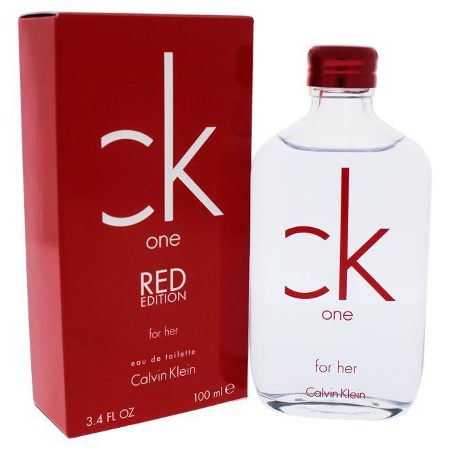 C.K. ONE RED EDITION BY CALVIN KLEIN FOR WOMEN - Eau De Toilette SPRAY 3.4 oz. Click to open in modal