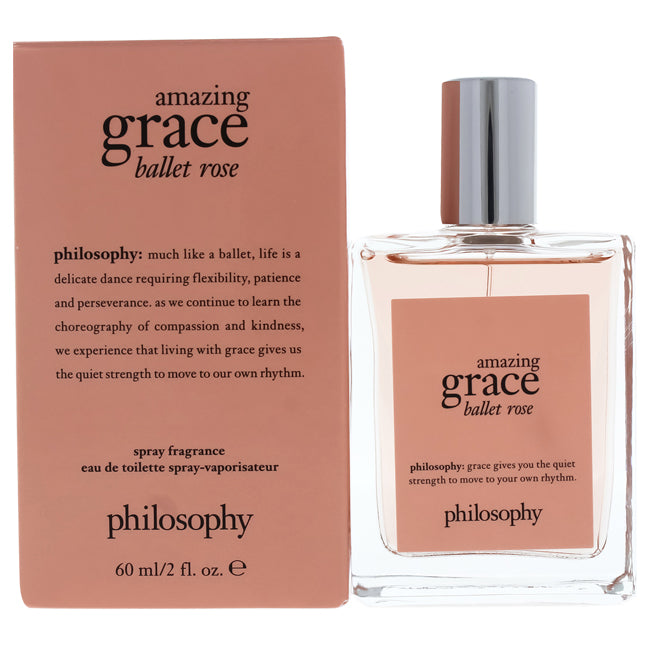 Amazing Grace Ballet Rose Eau de Toilette Spray for Women by Philosophy 2.0 oz. Click to open in modal