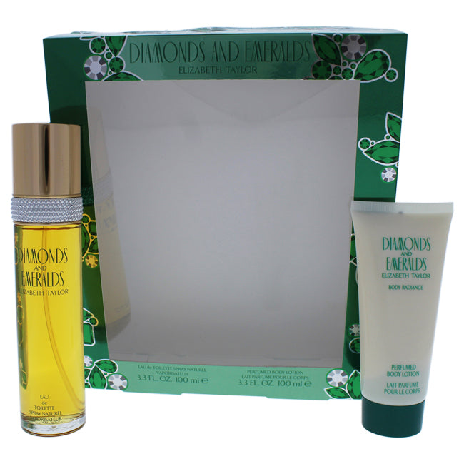 Diamonds and Emeralds by Elizabeth Taylor for Women - 2 pc Gift Set Click to open in modal